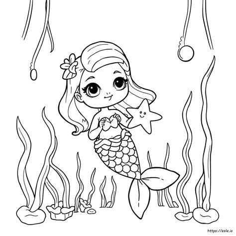 Boneca Lol Sereia Para Colorir