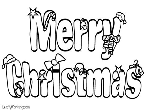 Free Merry Christmas Coloring Pages For Kids