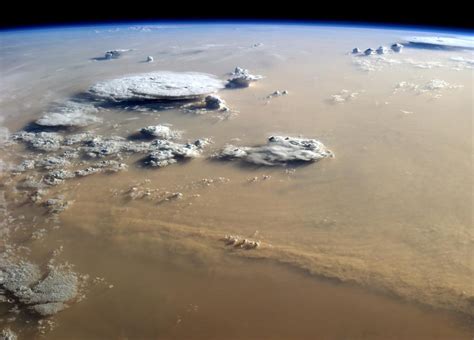 Saharan Sand Storm Seen From Orbit Spaceref