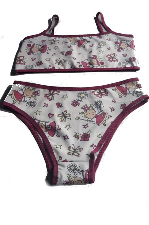 Conjunto Tanga E Top Lingerie Menina Mo A Infantil S Bojo Frete Gr Tis