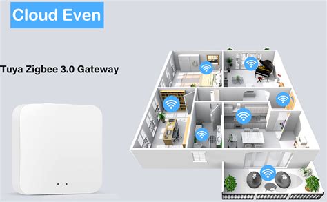 Cloud Even Tuya ZigBee Smart Gateway Hub Bridge Tuya/Smart Life App ...