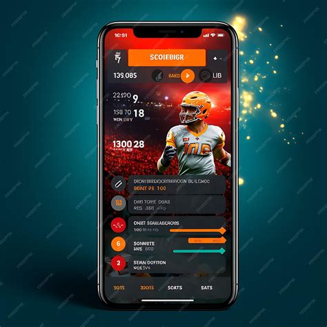 Premium Photo | Mobile App Design of Sports Live Sports Score App
