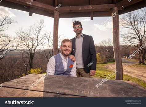 Two Men Gay Couple Portrait Looking Stock Photo Shutterstock
