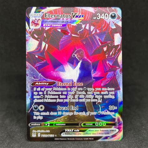 Pokemon Tcg Eternatus Vmax Character Rare Tg22tg30 2022 Sword And Shield