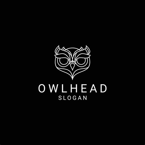 Owl Head Logo Design Icon Template 13738696 Vector Art At Vecteezy