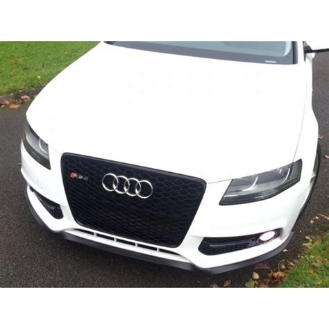 Audi A B All Black Rs Main Grill Fog Grills Honeycomb