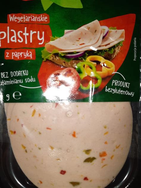 Plastry wegetariańskie z papryką kalorie kJ a nutriční hodnoty