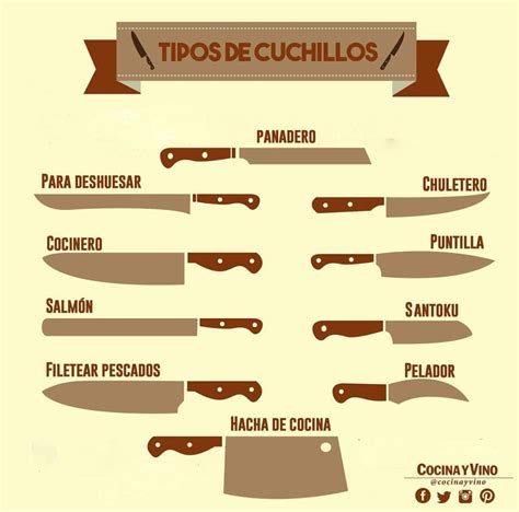 Tipos De Cuchillos Tipos De Cuchillos Cocinero Cuchillos