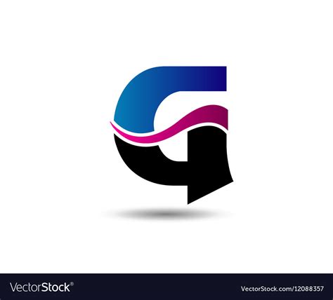 Corporate Logo G Letter company design temp Vector Image