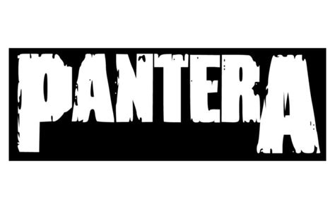 The Word Pantera On A Black And White Background