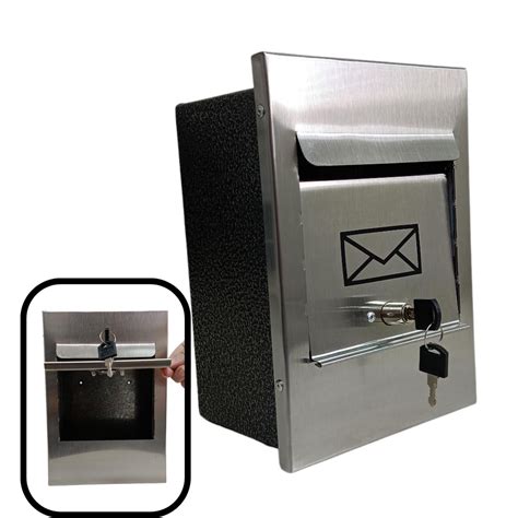 Caixa Correio Embutir - Caixa de Correio Frontal Primor Inox Embutir Cartas 2 Chaves | Shopee ...