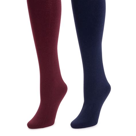 Womens Fleece Lined 2 Pair Pack Tights Muk Luks