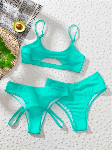 Bañador bikini con abertura delantera piezas