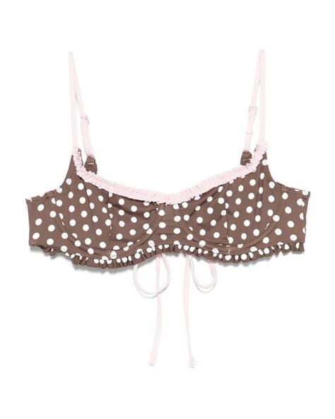 Frankie S Bikinis Lillie Bikini Top In Brown Lyst