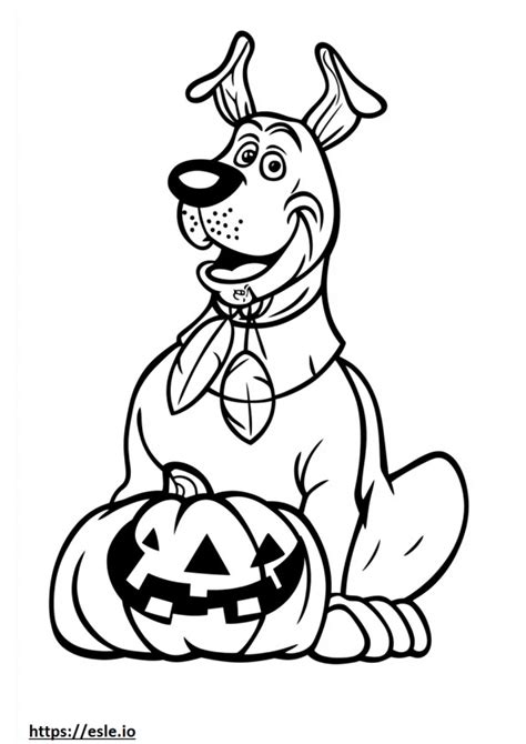 Scooby doo halloween coloring sheet