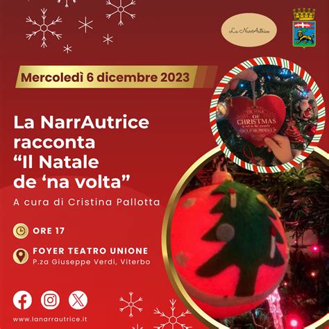 La Narrautrice Racconta Il Natale De Na Volta Teatro Dell Unione Di