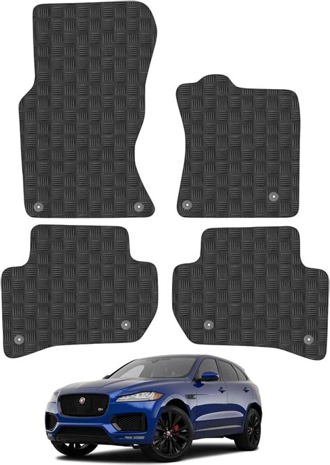 Car Mats For Jaguar F Pace Tailored Fit Rubber Floor Mat Set