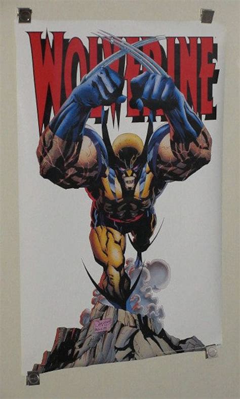 1990's X-men Wolverine Poster 1993 Original 34x 22 Marvel | Etsy