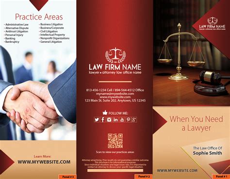 Law Firm Brochure Template Free