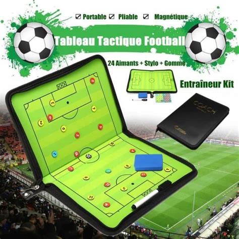 CARNET PLAQUETTE TABLEAU DE COACHING TACTIQUE Football Tactique