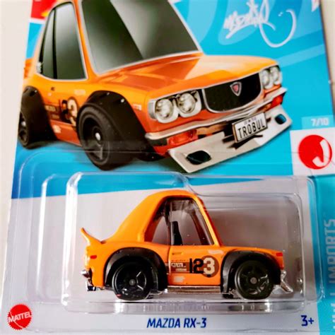 HOT WHEELS CASE H HOT MODEL Mazda RX Tooned Orange St Edition Hobbies Toys Toys Games