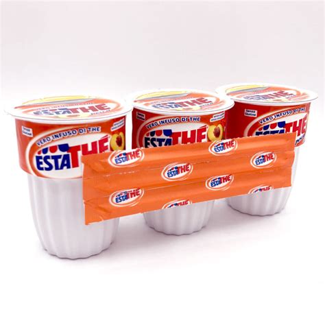 Estathé alla pesca brik 3 x 200ml Eistee Pfrisich KAFFEETRAUM