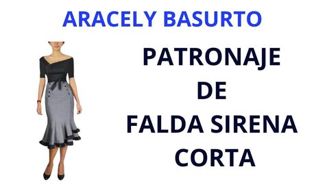 Patronaje De Falda Sirena Corta Youtube