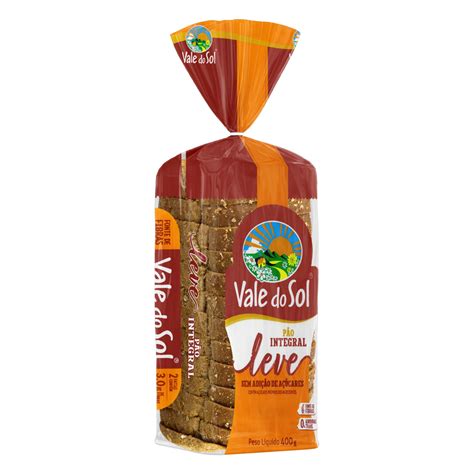 Kantao Vale Do Sol - Pão Integral Vale do Sol Leve Pacote 400g - Supermercado Azevedo