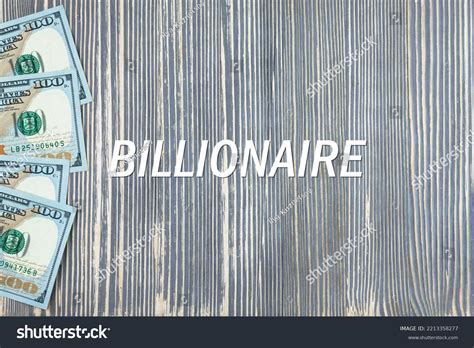 Billionaire Word Text On Wooden Background Stock Photo 2213358277