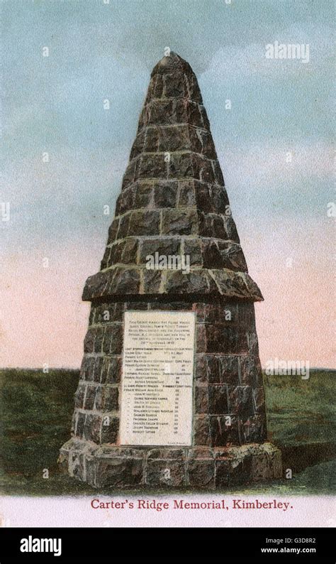 Memorial Kimberley Northern Cape Province South Africa Stock Photo