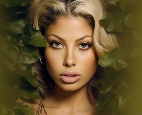 Premium AI Image Blonde Spanish Model Photography