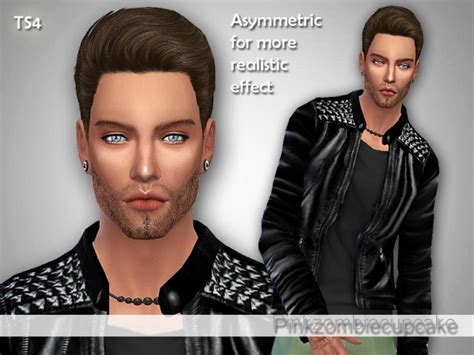 The Sims Resource Realistic Beard By Pinkzombiecupcake • Sims 4 Downloads