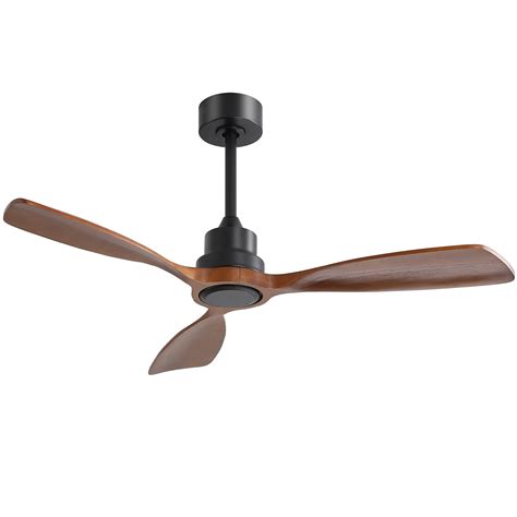 "Sofucor 48"" Wood Ceiling Fan with Remote Control, Reversible Airflow ...