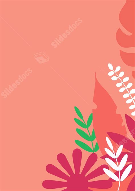 Border Design Of An Uncomplicated Orange Plant Page Border Background ...