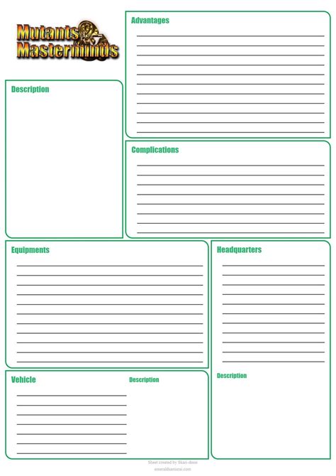 Mutants And Masterminds 3e Hero Sheets Oskar Ghoti S Ko Fi Shop Ko Fi ️ Where Creators Get