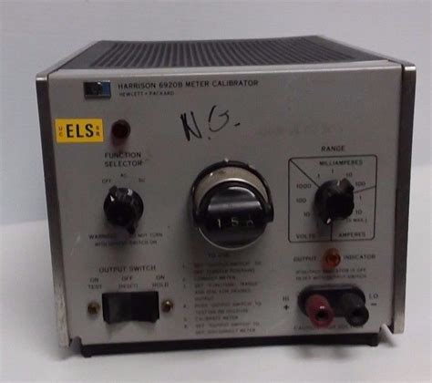 Hp Hewlett Packard Harrison Meter Calibrator 6920b