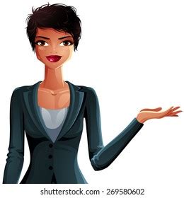 Bright Drawing Gorgeous Brunette Sexy Business Stock Vector Royalty Free 269580602 Shutterstock