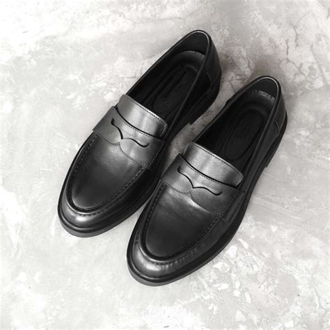 Giầy Loafer hot trend giầy nam đế cao su tăng chiều cao cm Shopee Việt Nam
