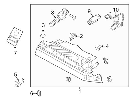 Porsche Boxster Glove Box ASSEMBLY GLOVE COMPARTMENT 99155220415OD4