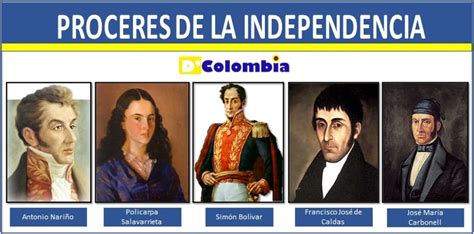 Próceres De La Independencia De Colombia De Colombia