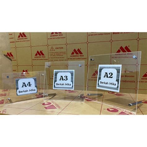 jual akrilik framebingkaidisplay akrilik standing frame