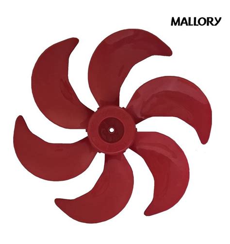 Hélice Ventilador Mallory Turbo Silence Red 30Cm 6 Pas Vermelha