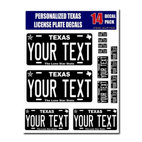 Personalized License Plate Stickers and decals – Custom Plate Pros
