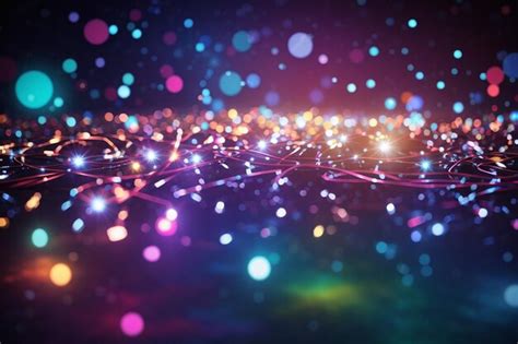 Premium Ai Image Shiny Lights Background