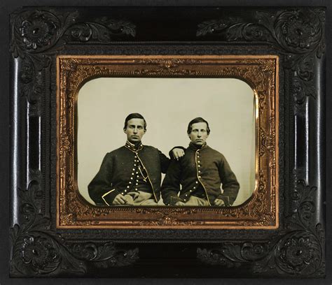 Two Unidentified Soldiers In Union Uniforms Loc Lc Dig P Flickr