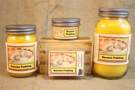 Banana Pudding Candle and Wax Melts, Bakery Scent Candle, Highly Scented Candles and Wax Tarts ...