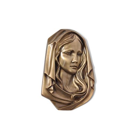 Madonna Head Emblem Left Global Bronze Inc