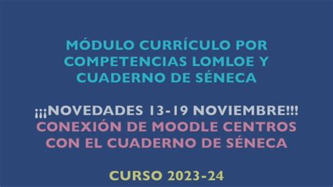 21 Módulo Currículo por Competencias y Cuaderno de Séneca 23 24