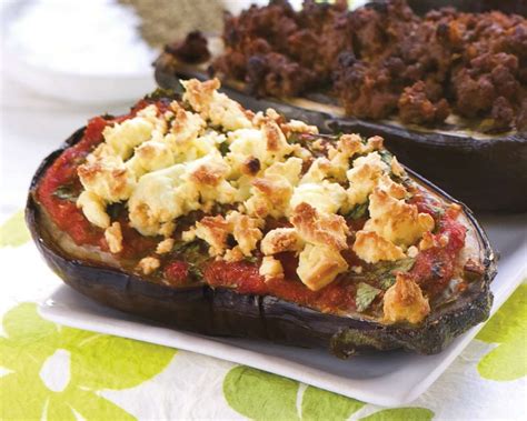 gefullte aubergine mit schafskase rezept eat smarter
