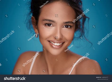 Beautiful Girl Naked Shoulders Curly Hair Stock Photo Shutterstock